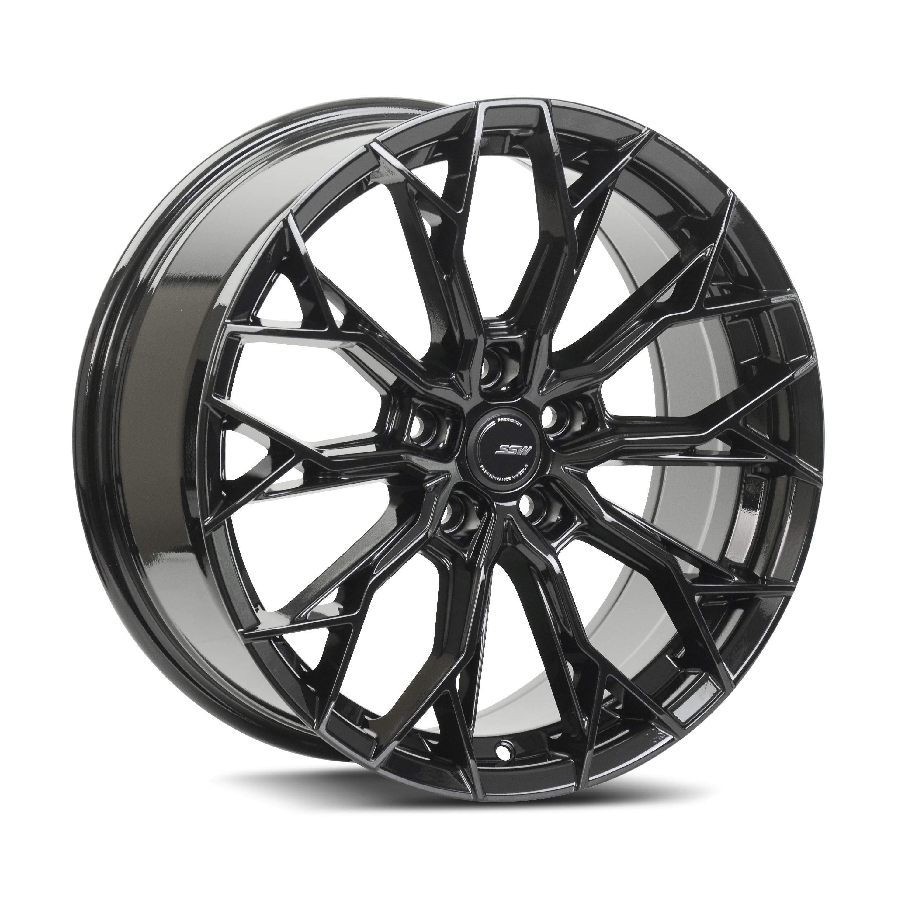 SSW S433LP 18X8.0 ET:42 5X112 66.6 BK (Made In Thailand)